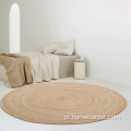 Indian Handmade Jute Tugs Carpet Round